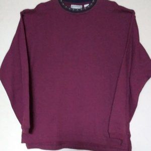 Wine Colored Cotton Sweater